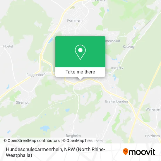 Hundeschulecarmenrhein map