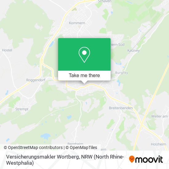 Versicherungsmakler Wortberg map