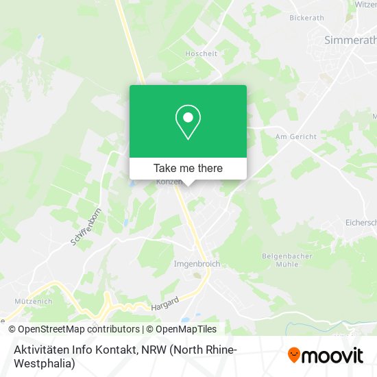 Aktivitäten Info Kontakt map