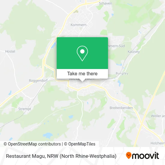 Restaurant Magu map