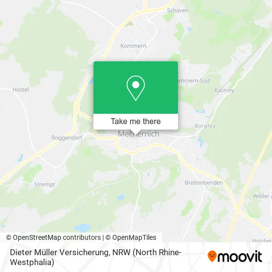 Карта Dieter Müller Versicherung