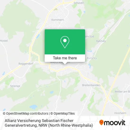 Карта Allianz Versicherung Sebastian Fischer Generalvertretung