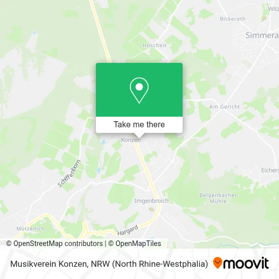Musikverein Konzen map