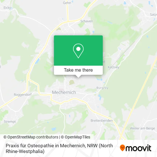 Карта Praxis für Osteopathie in Mechernich