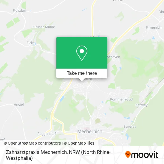 Карта Zahnarztpraxis Mechernich