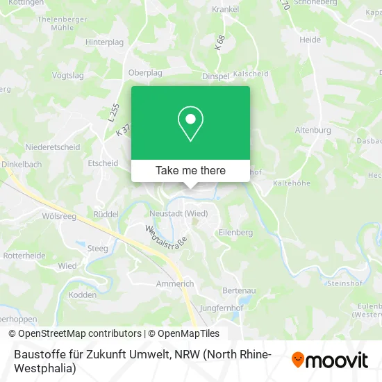 Карта Baustoffe für Zukunft Umwelt