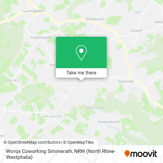 Карта Worqs Coworking Simmerath