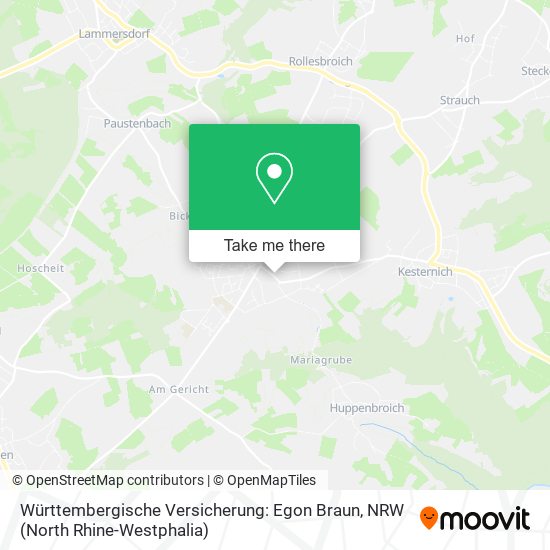 Württembergische Versicherung: Egon Braun map