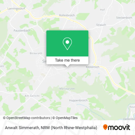 Карта Anwalt Simmerath