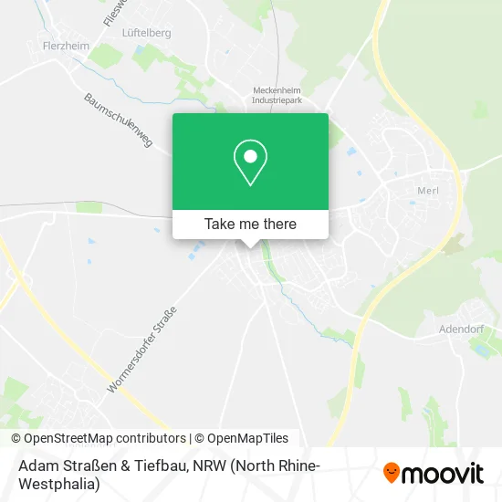 Карта Adam Straßen & Tiefbau