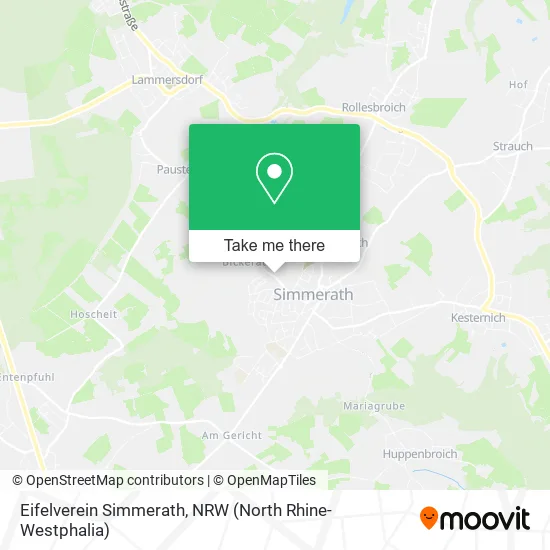 Карта Eifelverein Simmerath