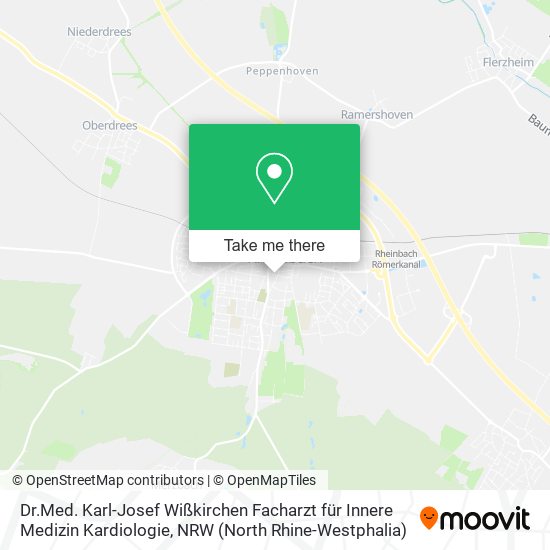Dr.Med. Karl-Josef Wißkirchen Facharzt für Innere Medizin Kardiologie map
