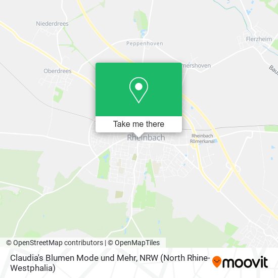 Claudia's Blumen Mode und Mehr map