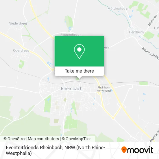 Events4friends Rheinbach map