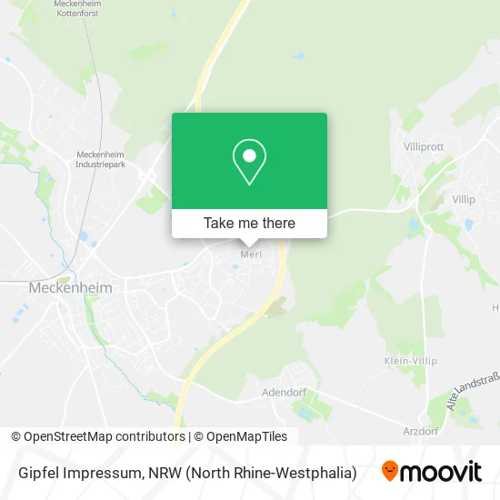 Gipfel Impressum map