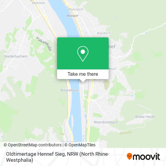 Oldtimertage Hennef Sieg map