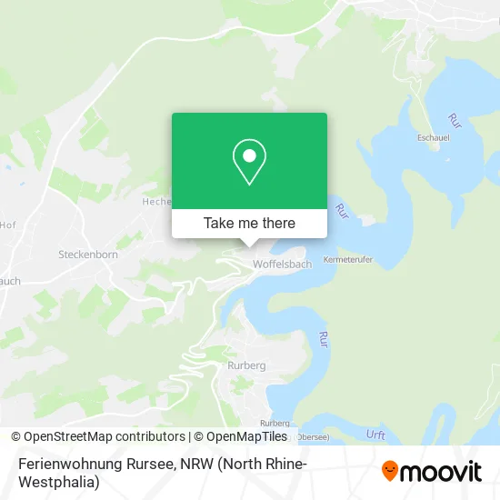 Ferienwohnung Rursee map