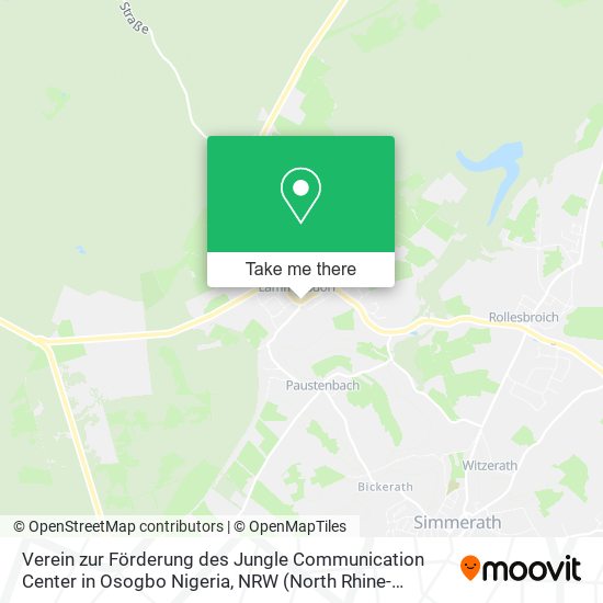 Verein zur Förderung des Jungle Communication Center in Osogbo Nigeria map