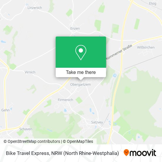 Bike Travel Express map