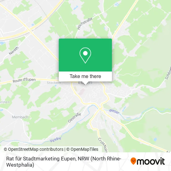 Карта Rat für Stadtmarketing Eupen