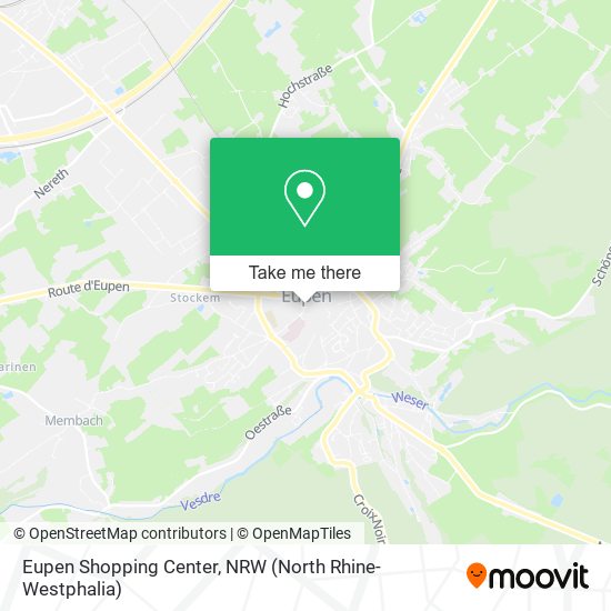 Eupen Shopping Center map