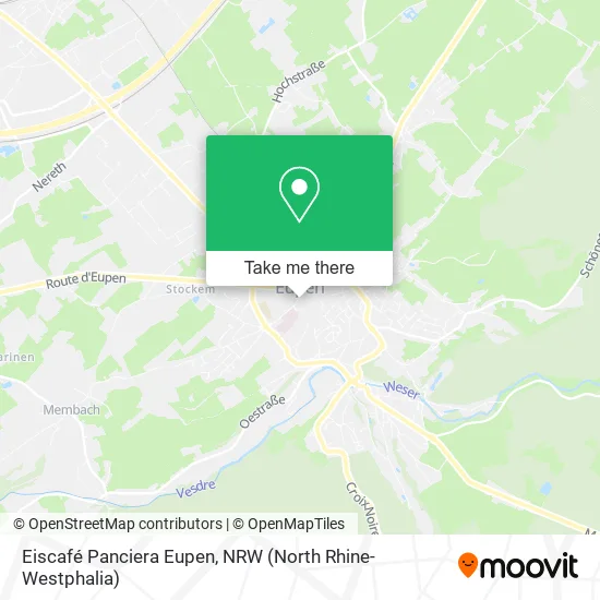 Карта Eiscafé Panciera Eupen