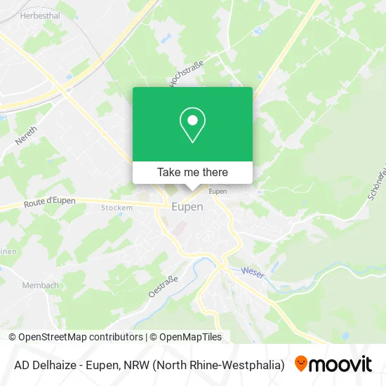 Карта AD Delhaize - Eupen