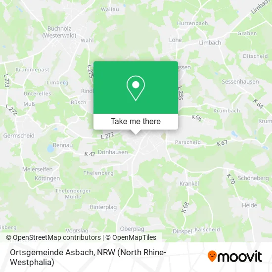 Ortsgemeinde Asbach map