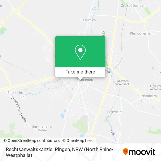 Карта Rechtsanwaltskanzlei Pingen