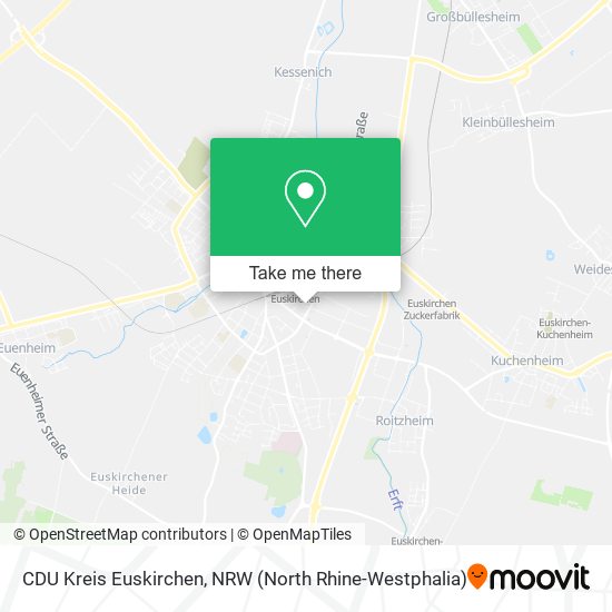 CDU Kreis Euskirchen map