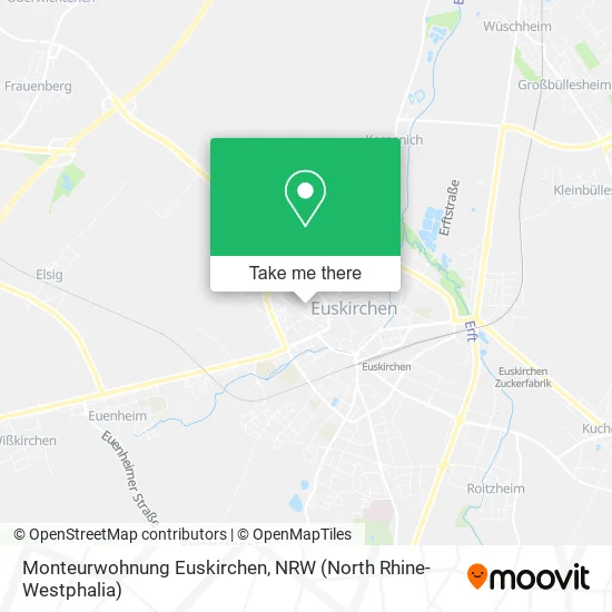 Карта Monteurwohnung Euskirchen