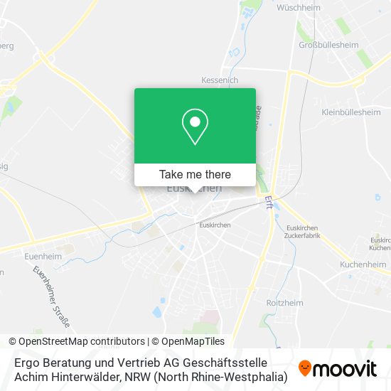 Ergo Beratung und Vertrieb AG Geschäftsstelle Achim Hinterwälder map