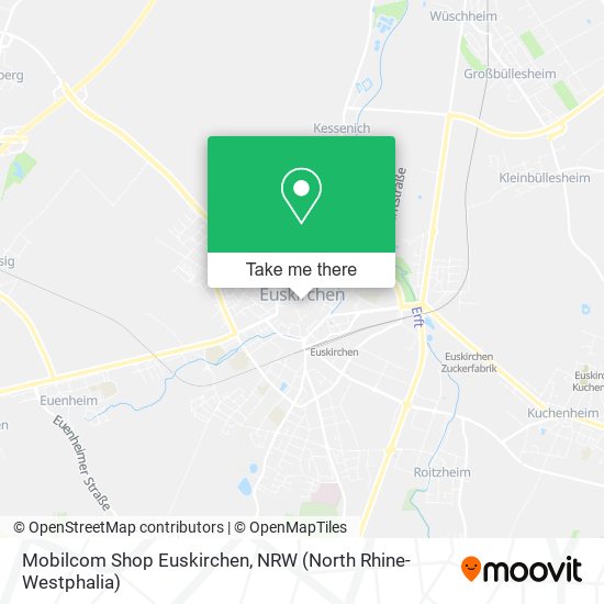 Mobilcom Shop Euskirchen map