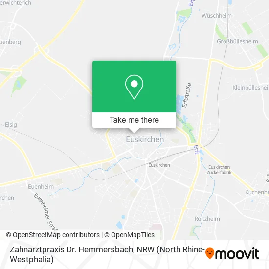 Карта Zahnarztpraxis Dr. Hemmersbach