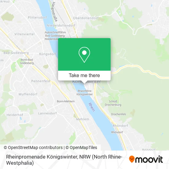 Rheinpromenade Königswinter map