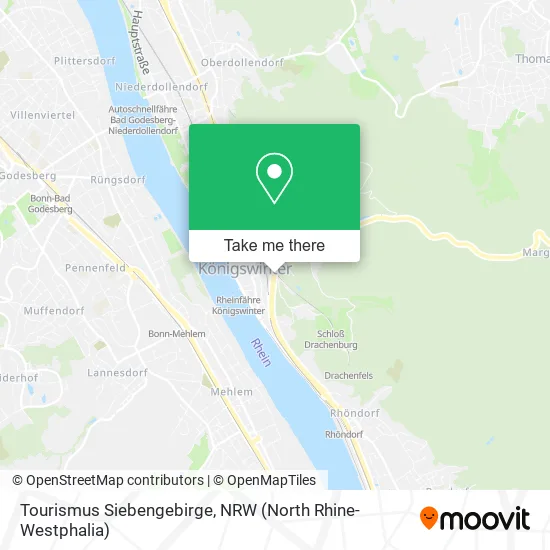 Карта Tourismus Siebengebirge