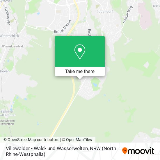 Villewälder - Wald- und Wasserwelten map