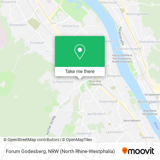 Forum Godesberg map