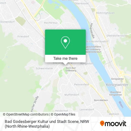 Карта Bad Godesberger Kultur und Stadt Scene