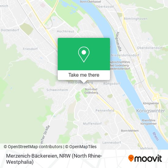Merzenich-Bäckereien map