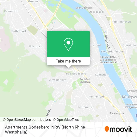Apartments Godesberg map
