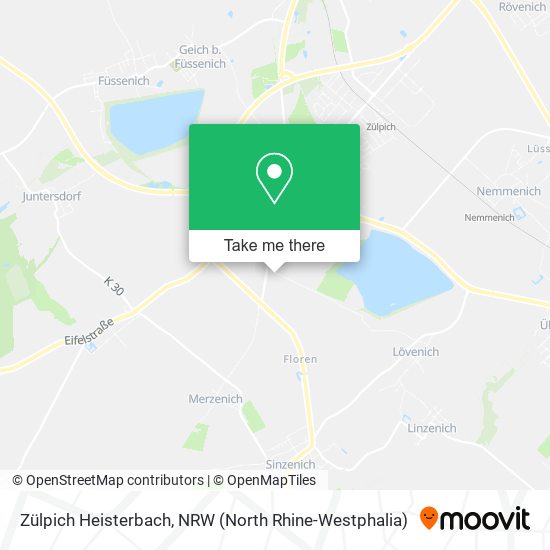 Zülpich Heisterbach map