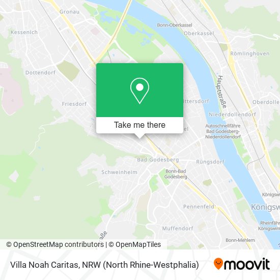 Villa Noah Caritas map