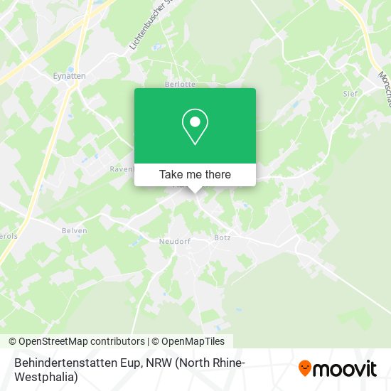 Behindertenstatten Eup map