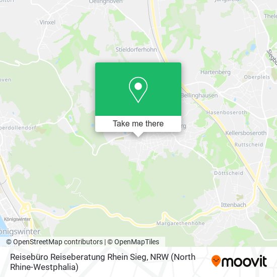Reisebüro Reiseberatung Rhein Sieg map