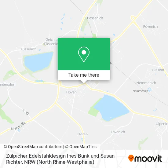 Карта Zülpicher Edelstahldesign Ines Bunk und Susan Richter