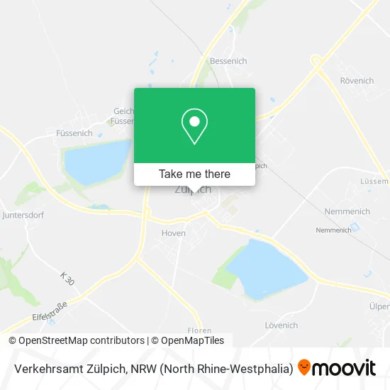 Карта Verkehrsamt Zülpich