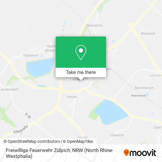 Карта Freiwillige Feuerwehr Zülpich