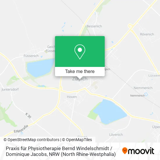 Карта Praxis für Physiotherapie Bernd Windelschmidt / Dominique Jacobs