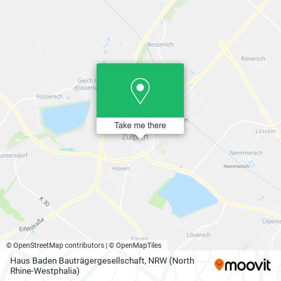 Haus Baden Bauträgergesellschaft map